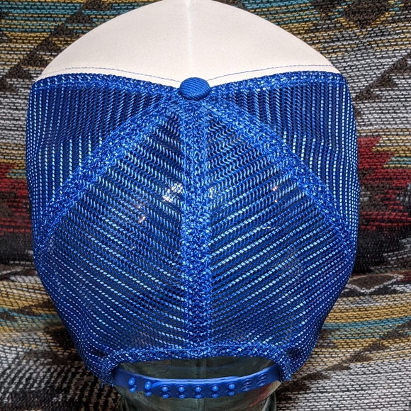 VTG Knights of Columbus Blue/White Foam/Mesh Trucker Snapback. Hand Cleaned. - Picture 4 of 4